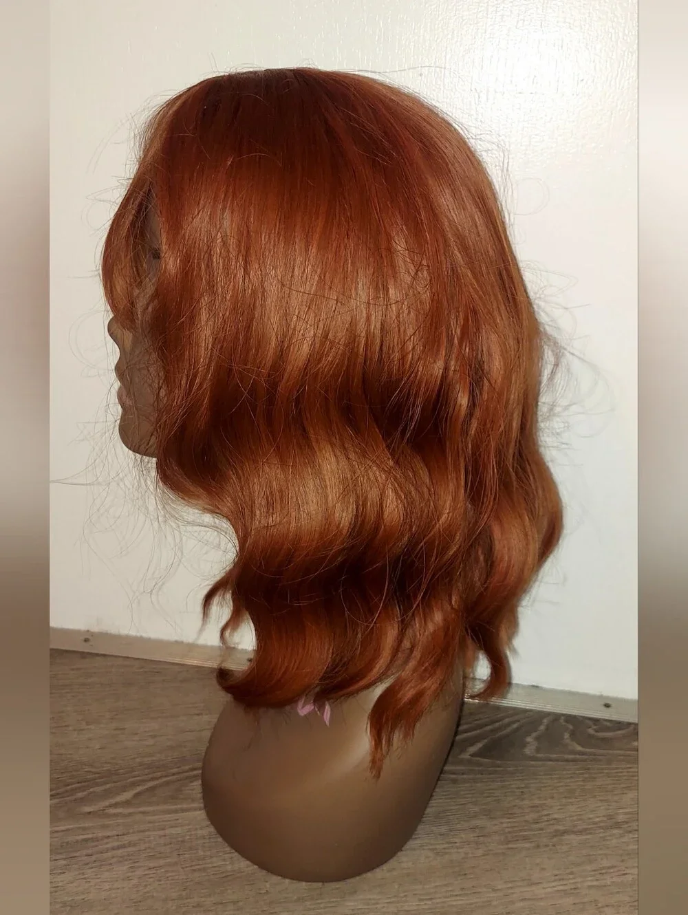 Copper Ginger Wavy Bob Wig